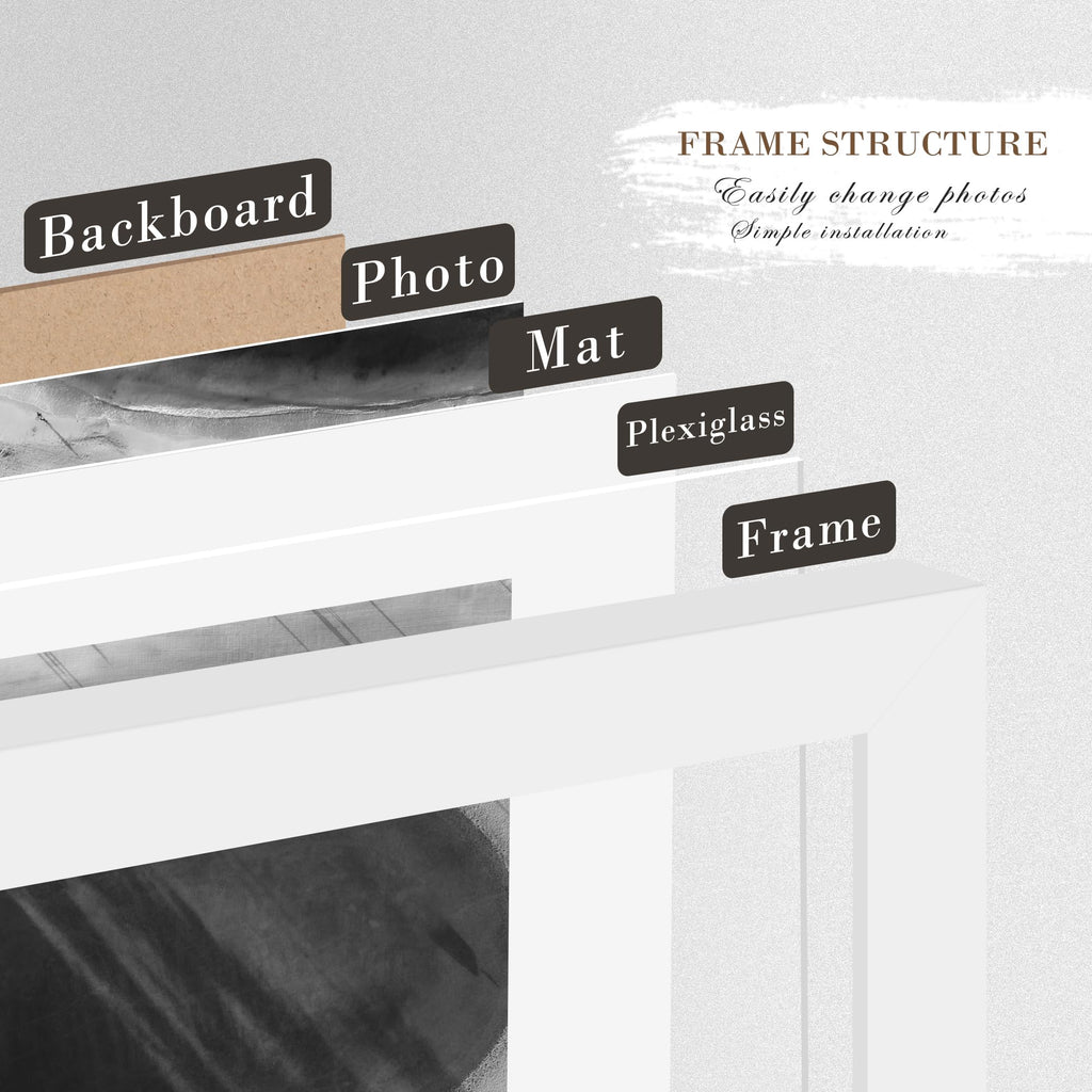 20x24 Picture Frame Set of 2, for Wall Mounting Display, White