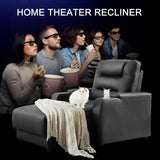 Home Theater Seating Oversized Recliner Chair Faux Leather Recliner Sofa Comfy Home Theater Chairs Power Loveseat