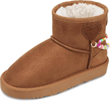 Girls Winter Boots Warm Fur Lined Snow Boots