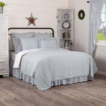 Sawyer Mill Ticking Stripe Coverlet Collection Coordinating Bedding Home Décor in Asstd. Sizes, Colors