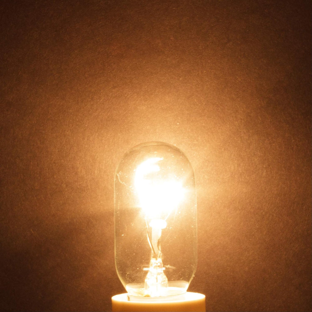Appliance Light Bulb T8 40W 300°C/572°F Rated E17, 6 Pack