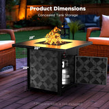 28 Inch Propane Fire Pit - Propane Table