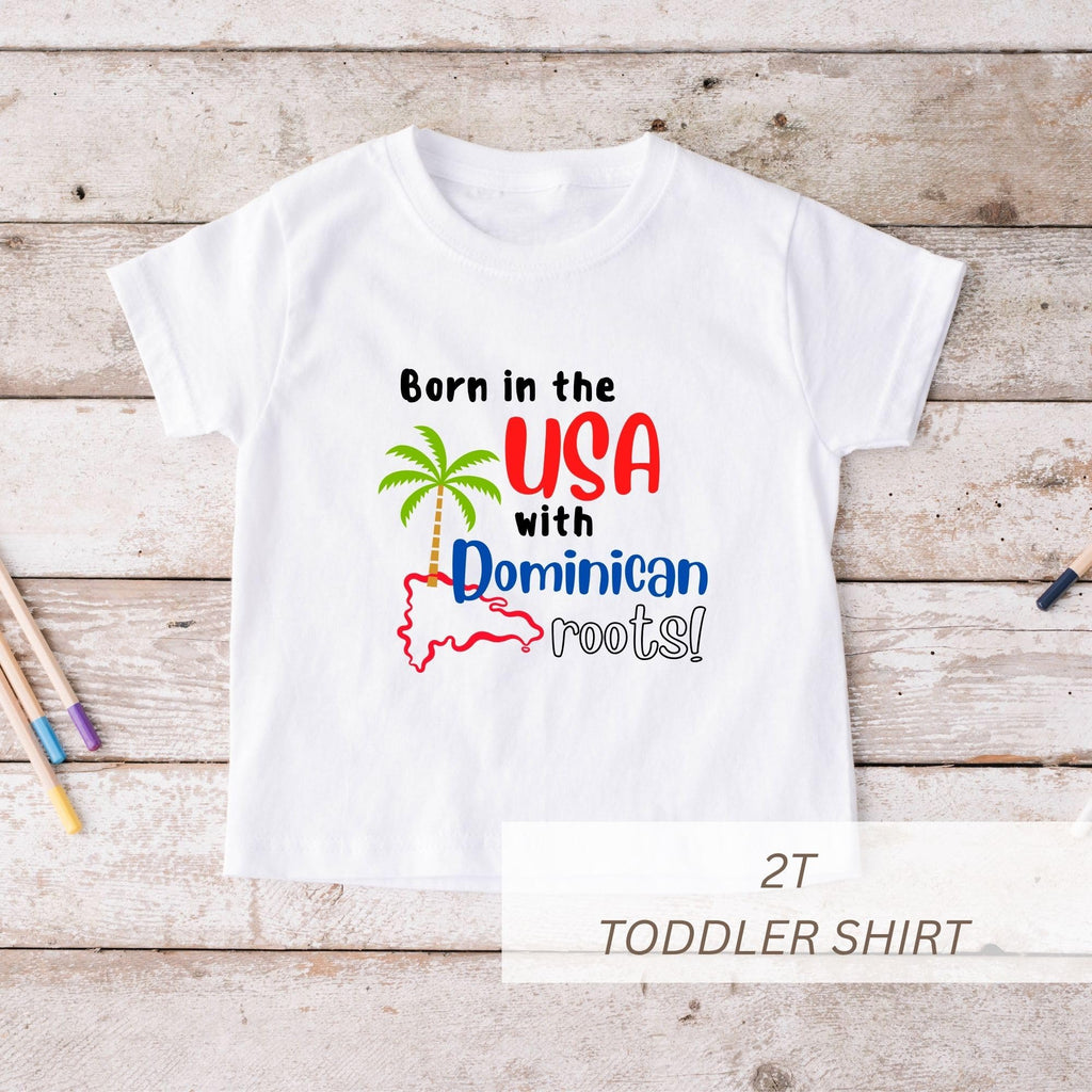Born in the USA with Dominican Roots Baby Bodysuit | Newborn Baby Gift | Dominican Baby Jumpsuit