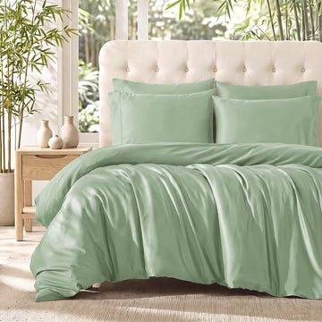 100% Viscose Derived from Bamboo King Duvet Cover Set, 3-Piece