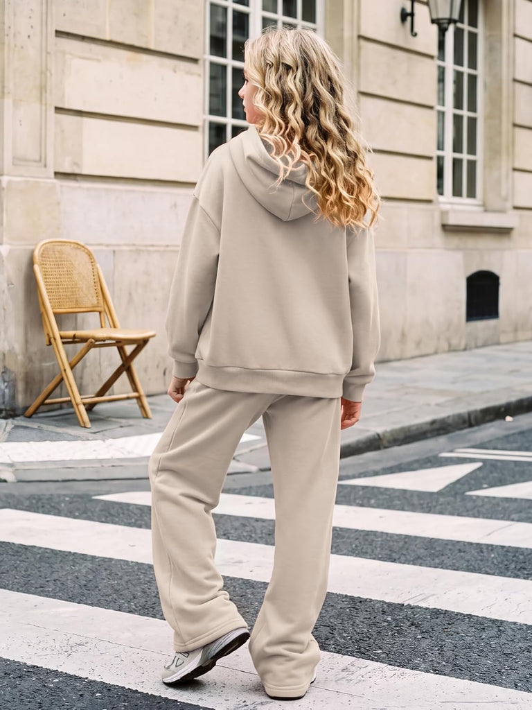 Girls 2 Piece Outfits Oversized Sweatsuit Set Tracksuits for Girl