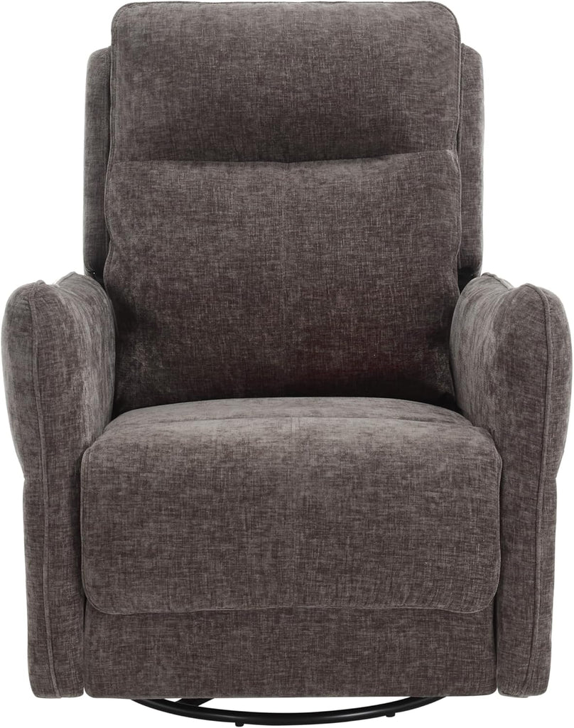 Power Recliner Chairs,270 Swivel Recliner Chair with Upholstered,Nursery Rocker Glider Recliner ,Chenille Velvet in