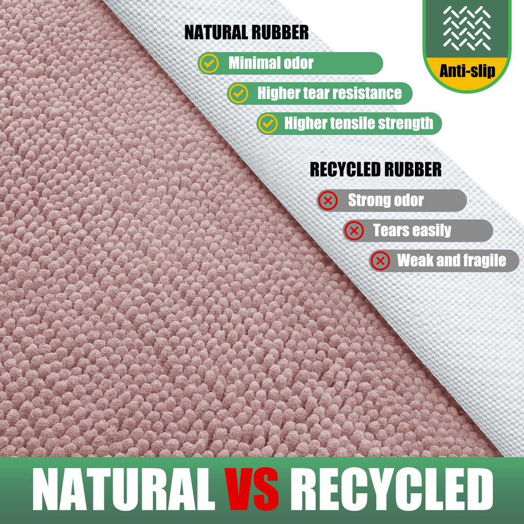 Chenille Absorbent Indoor Door Mat for Rainy Days 48" x 30", Keep Rain Outside, Washable Entry Rug for Wet Shoes