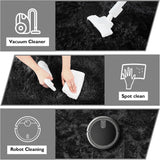 8x10 Fluffy Shag Area Rug, Soft Non-Shedding Plush Carpet for Living Room Bedroom Black