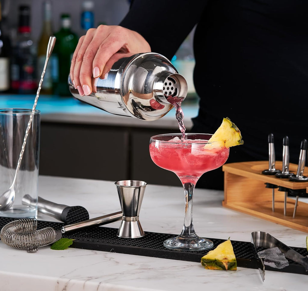 Cocktail Shaker Set - 17 Piece Stainless Steel Mixology Bartender Kit, Drink Martini Shaker, Home Bar Accessories