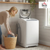 Portable Washing Machine, 1.3 Cu. Ft. Compact Washer with 8 Programs, 6 Water Levels, LED Display, Child Lock, Drain