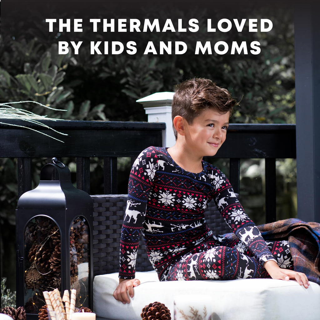 Thermal Underwear Kids, Boys Thermal Underwear Set Long Johns Thermals Kids Base Layer kid thermals top bottom set