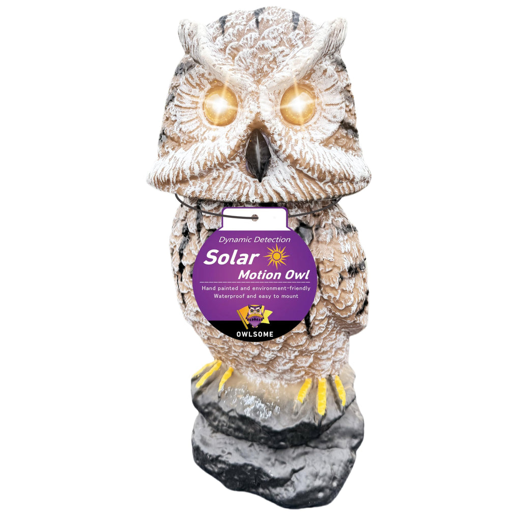 Solar Tiger Owl with Flashing Eyes | Casa Home Living
