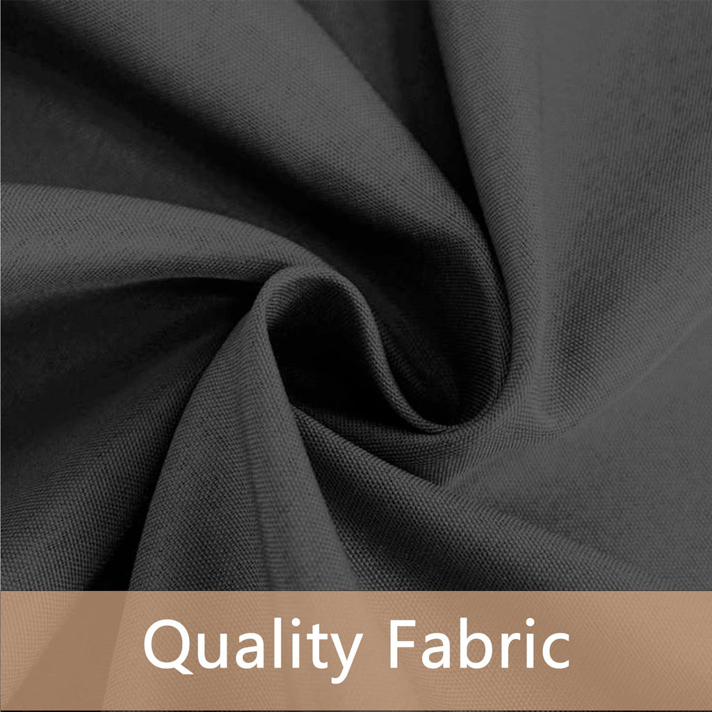 10 Pack Black Round Tablecloths, 120 Inch Stain Resistant and Wrinkle Round Table Clothes, Washable Polyester Table