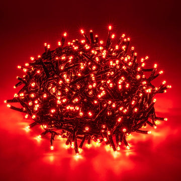 82FT 1000 LED Christmas Cluster Light 8 Modes String Lights Red