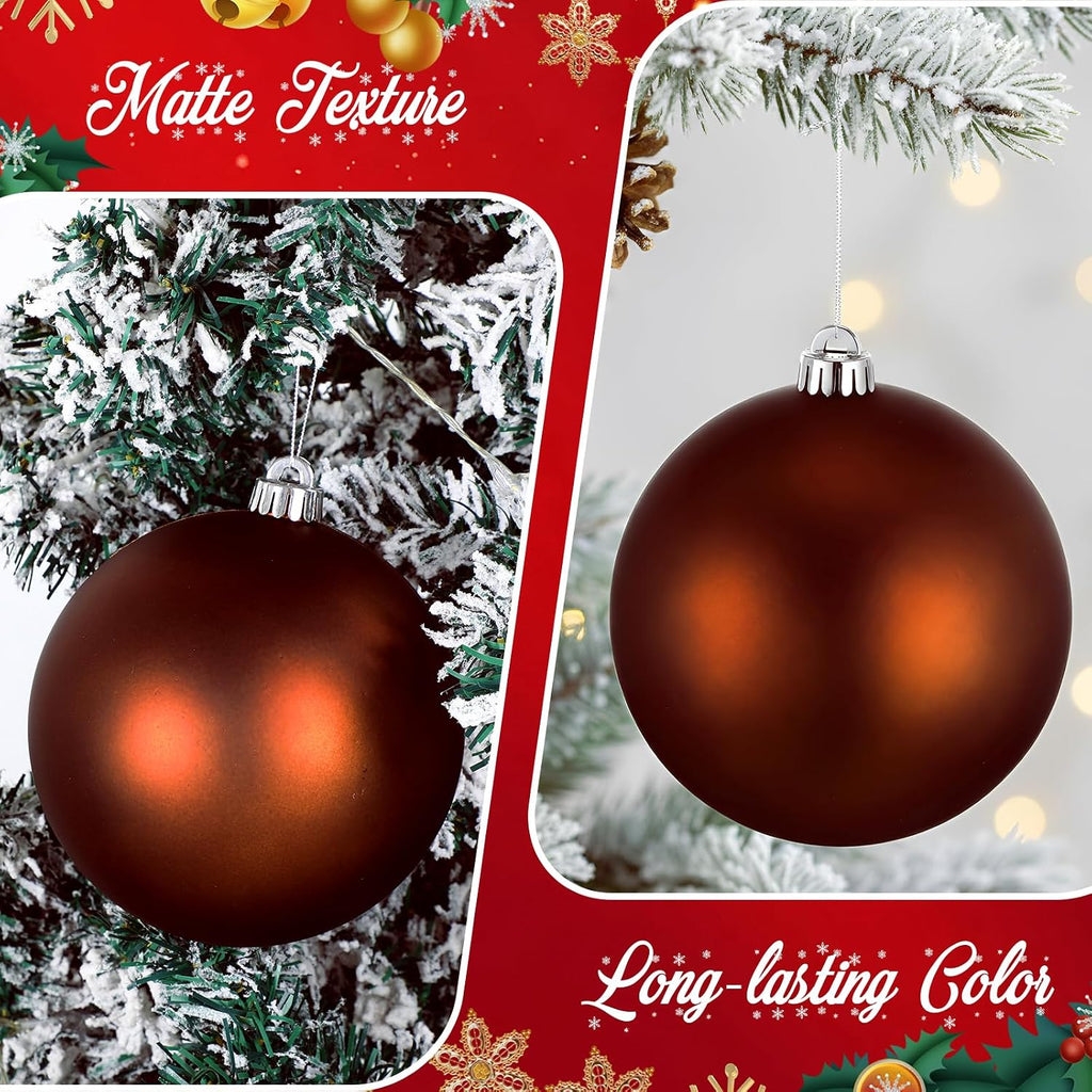 12 Pcs 6 Inch Extra Large Christmas Ball Ornaments Giant Jumbo Christmas Tree Ball Decoration Shatterproof Huge Big