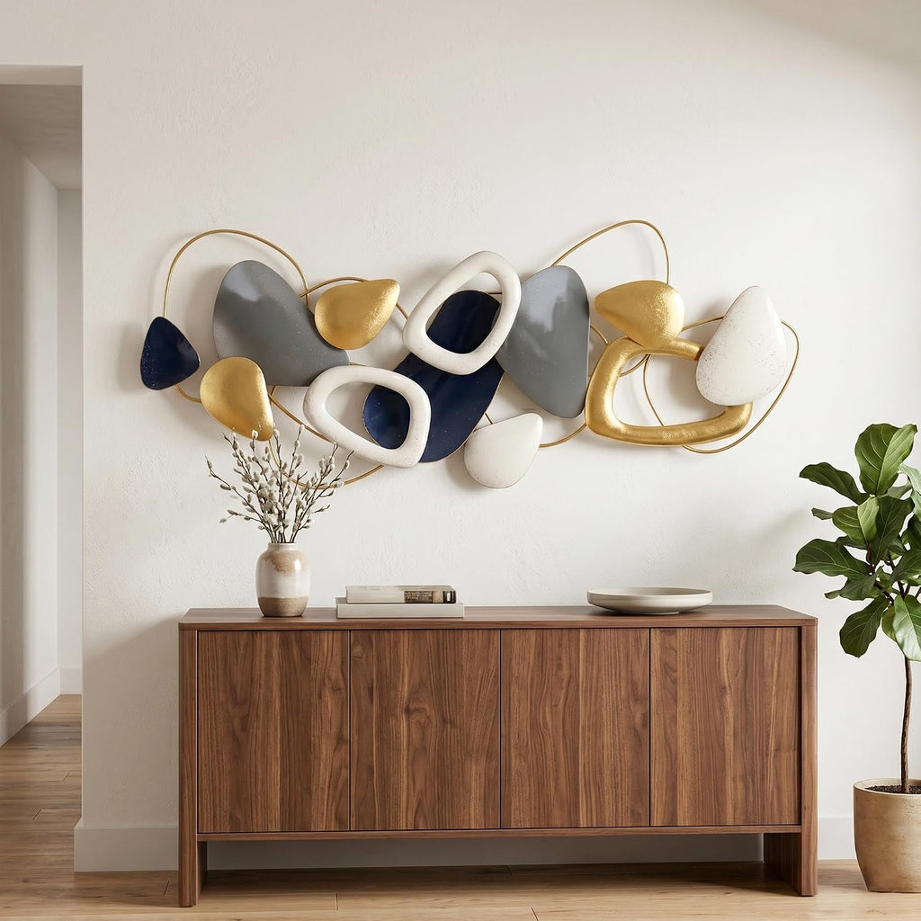 59" Large Wall Decor,3D Abstract Metal Wall Art