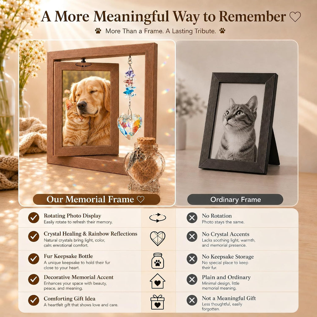 Dog Memorial Gifts For Loss of Dog, Heaven Sympathy Gifts with Suncatcher