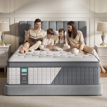 King Size 12 Inch Hybrid Mattress in a Box, 2026 Upgraded Luxury, Gel Memory Foam, Individual Pocket Spring, Medium