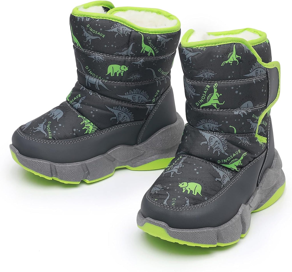 Toddler Snow Boots for Boys Girls Kids Winter Boots with Hook Loop