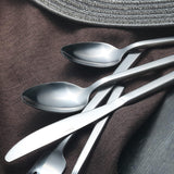 Cube 20-Piece Forged Silverware Set Stainless Steel Flatware Set,Service for 4,Matte Satin Polished Cutlery Set