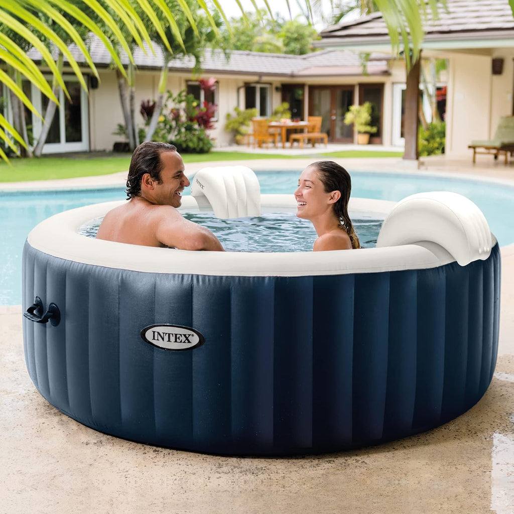PureSpa Plus 6 Person Portable Inflatable Hot Tub Bubble Jet Spa with 6 Type S1 PureSpa Easy Set Pool Filter