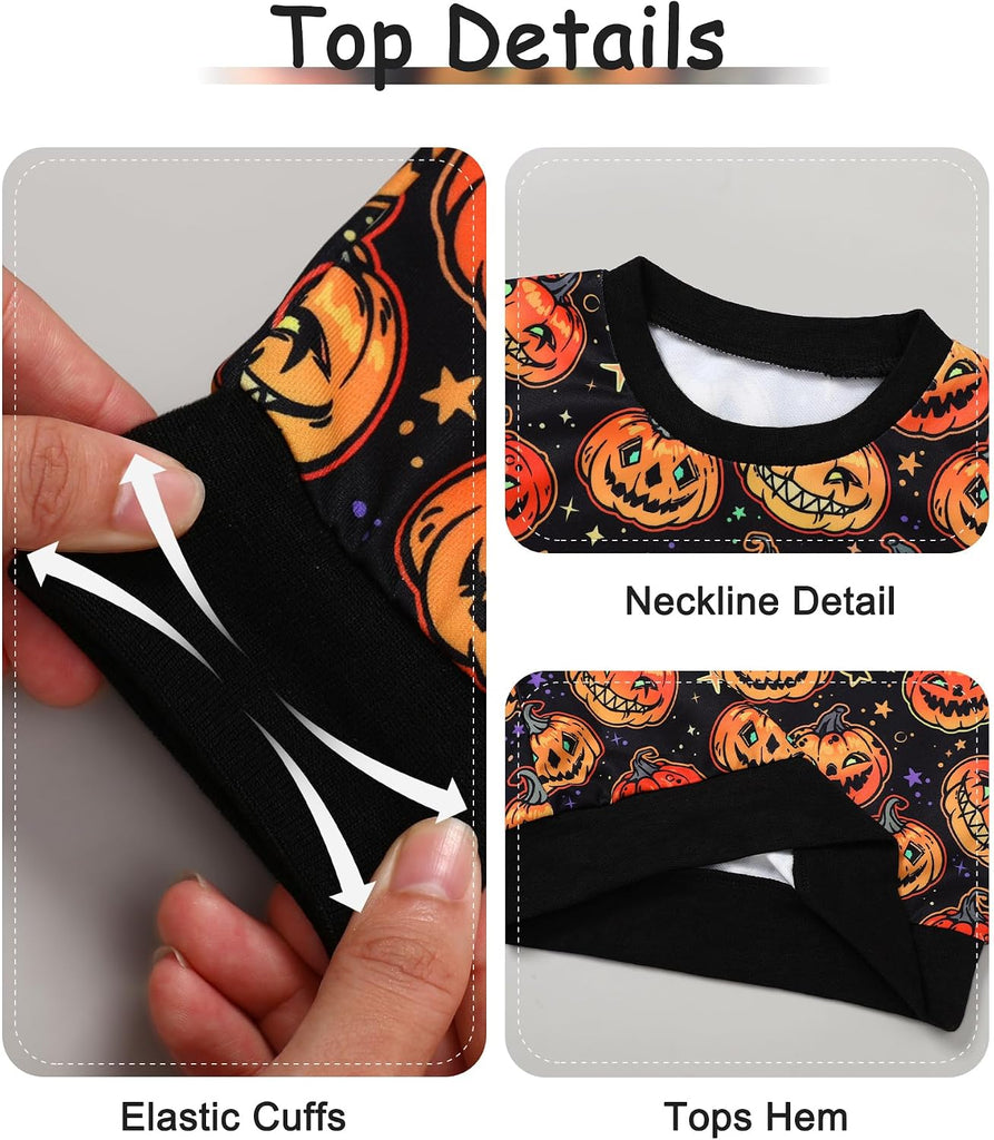 Toddler Boy Long Sleeve Pullover Tops + Pants 2Pcs Outfit