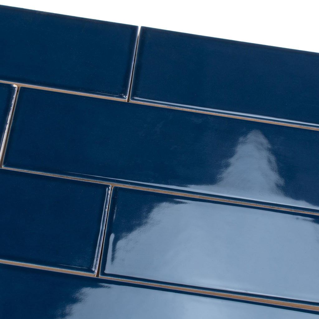Subway Ceramic Tile Blue 2x8 Glossy 6.46 sq ft/case 60-Pack