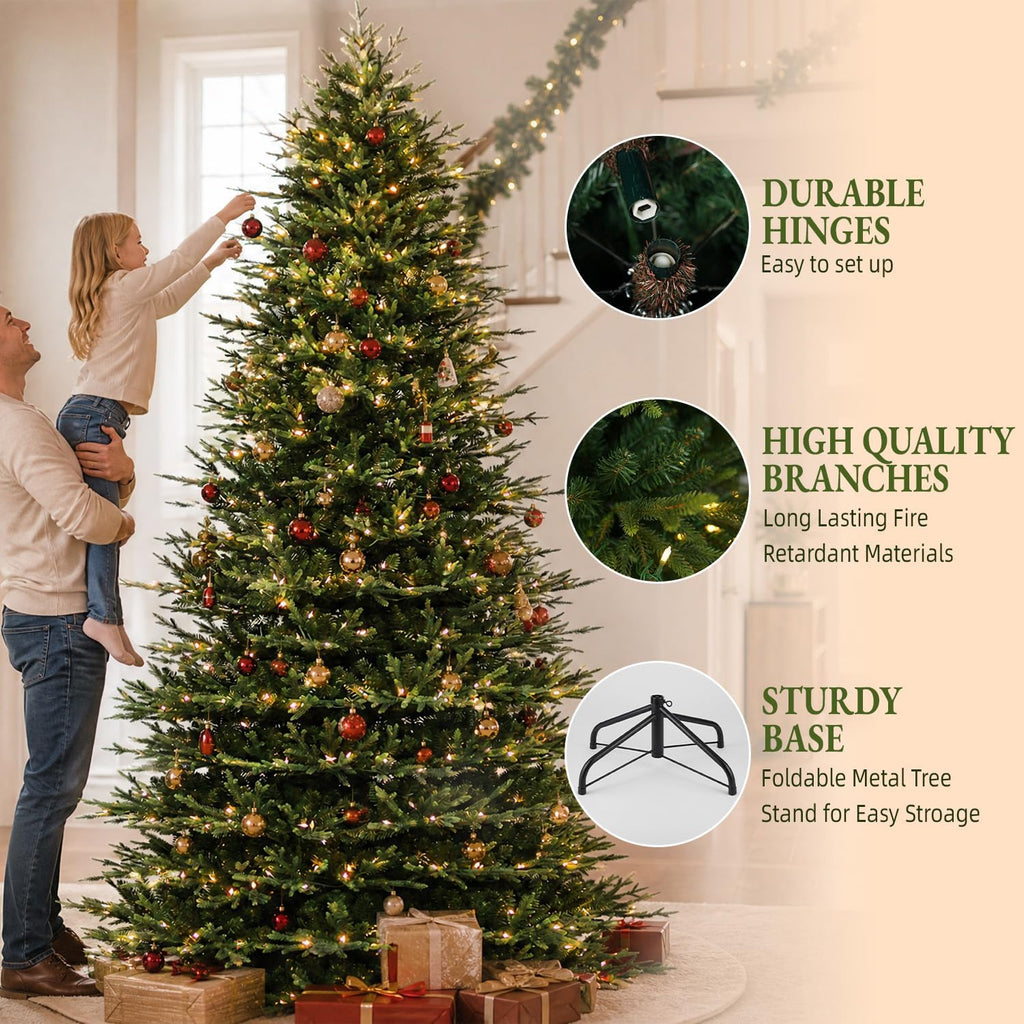 Prelit Premium Christmas Tree with 600 Warm White LEDs