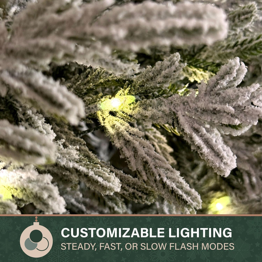 3-Ft Real Feel Artificial Wreath, Light Flocked