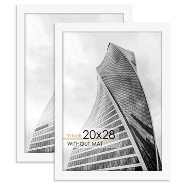 20x28 Picture Frame 2 Pack, White 20x28 Poster Frame for Puzzle