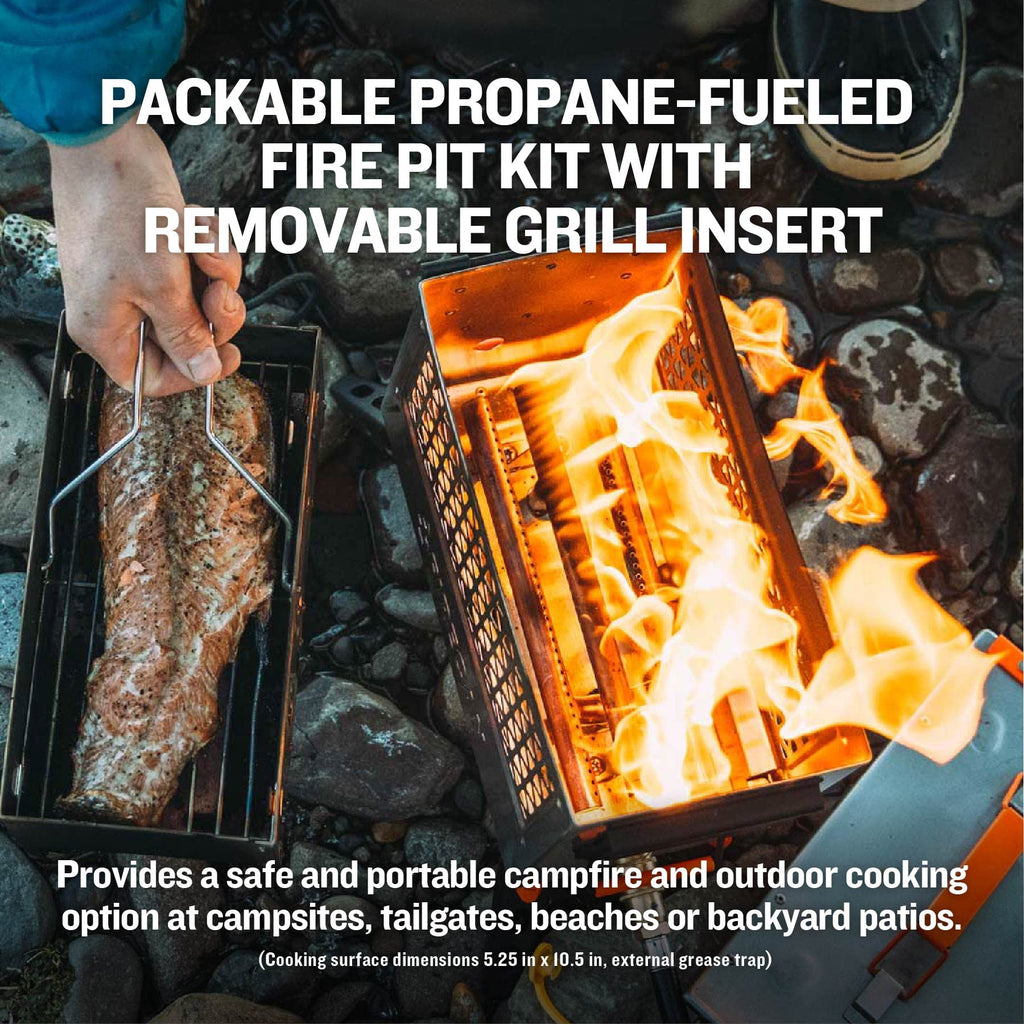 FireCan Deluxe Portable Propane Fire Pit and Grill
