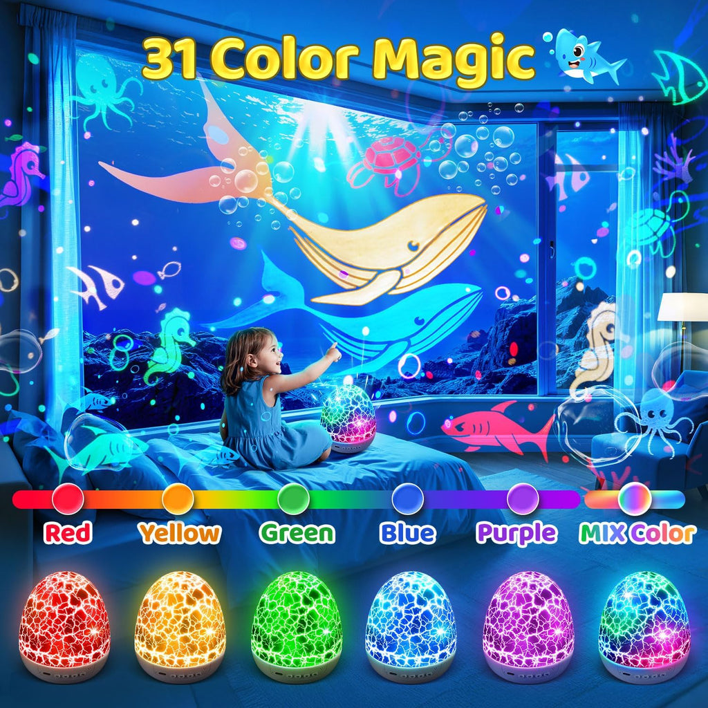 Sensory Toys for Kids with Autism 31 Colors Kid Night Light Projector