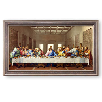 The Last Supper Champagne Frame 33.6x19.6