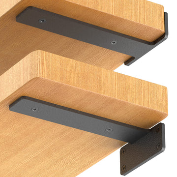 6 Inch Floating Shelf Brackets, 6 Pack L‐Shape Shelf Supports