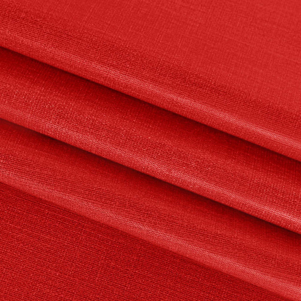 100% Waterproof Vinyl Tablecloth Table Cloth 60 Inch Round, Red