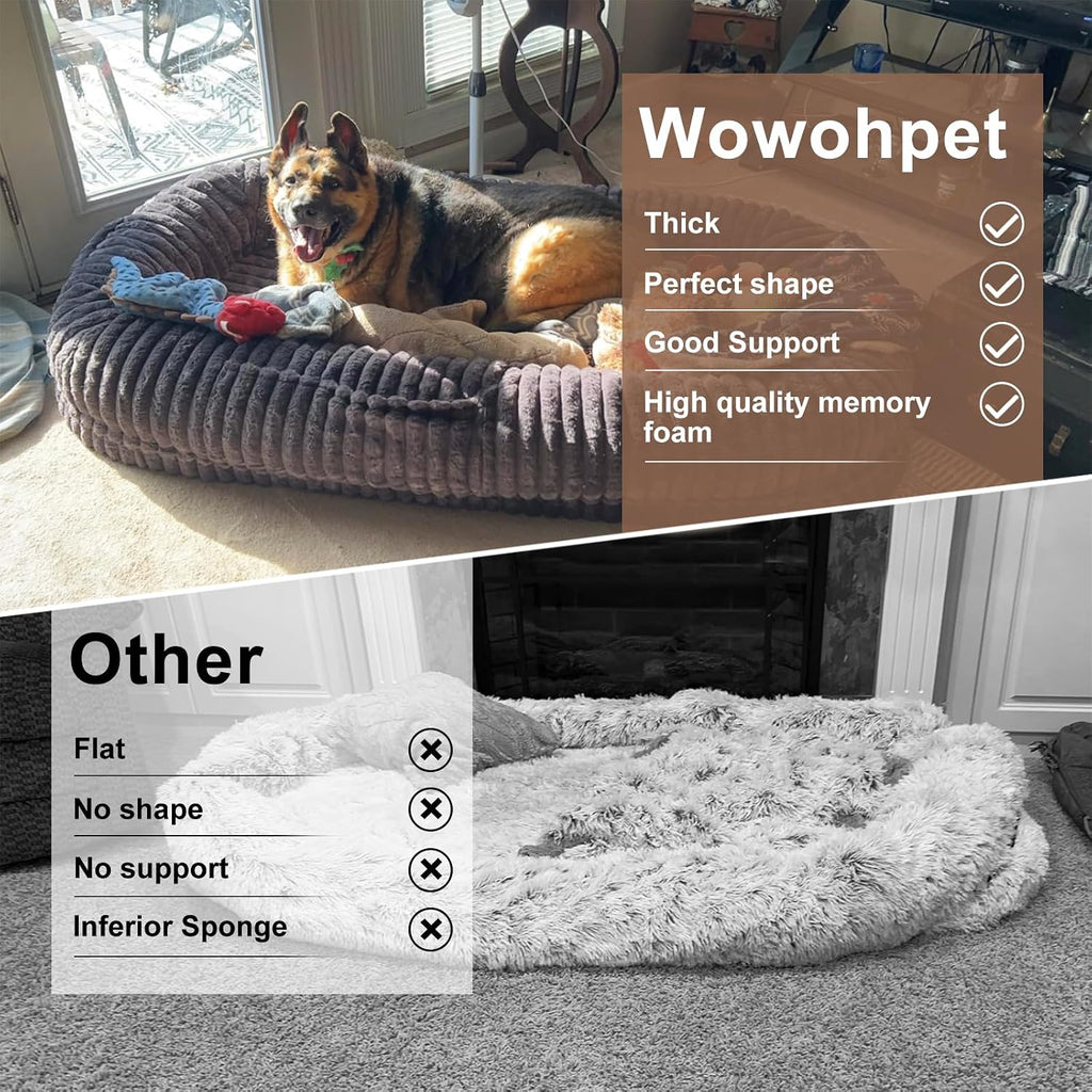 Human Dog Bed for Adult, Large Human Size Dog Bed