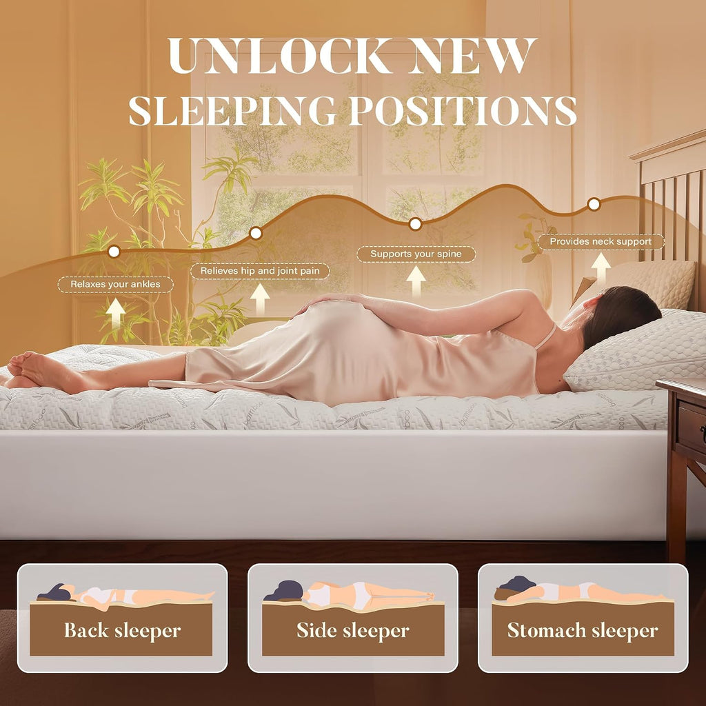 Full Size Mattress Topper, Thick Pillow Top Mattress Pad,Up to 21 Inch Deep Pocket, Soft Breathable Mattress Pad for