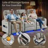 Home Theater Seating, Movie Theater Chairs Recliner Sofa with Power Headrest, Individual Electric Seat Control