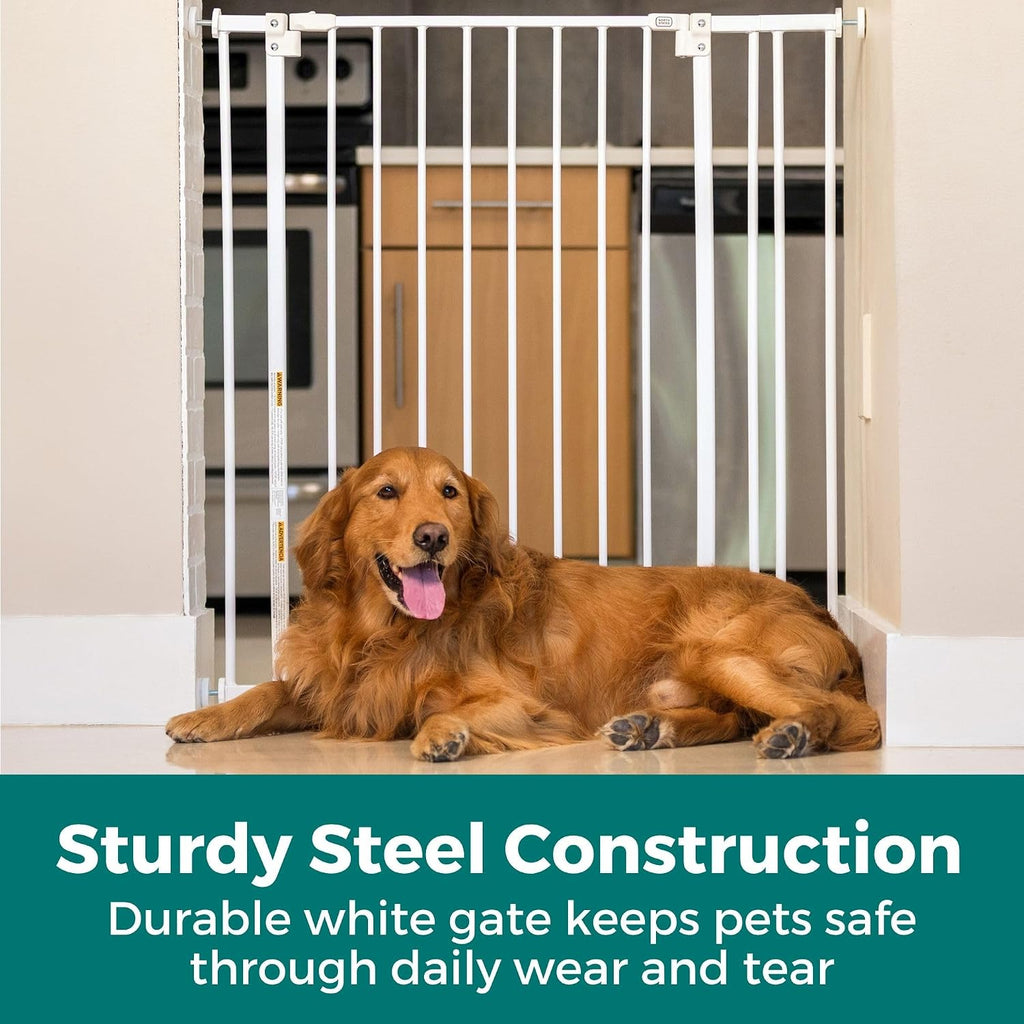 StepSafe Walk-Thru Pet Gate; 29-40" Wide, 36" Tall, White