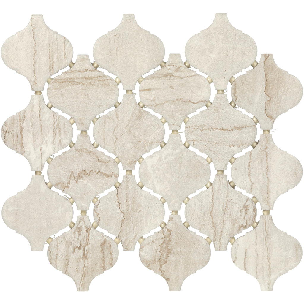 3" x 3" Ceramic Arabesque Mosaic (10 PC per Carton) (7.40 SQFT per Carton)