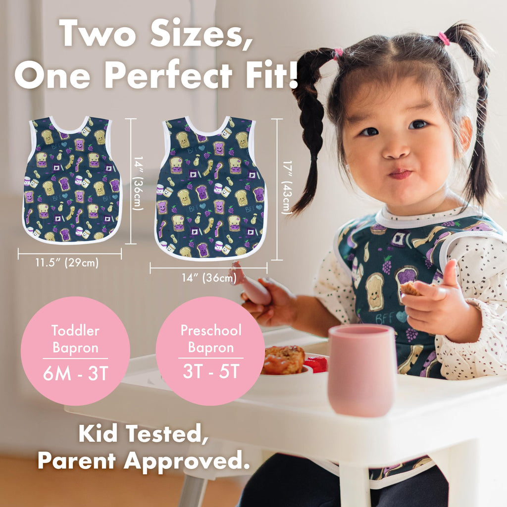PBJ Pals Cooking Crafting Bib Smock Preschool 3-5