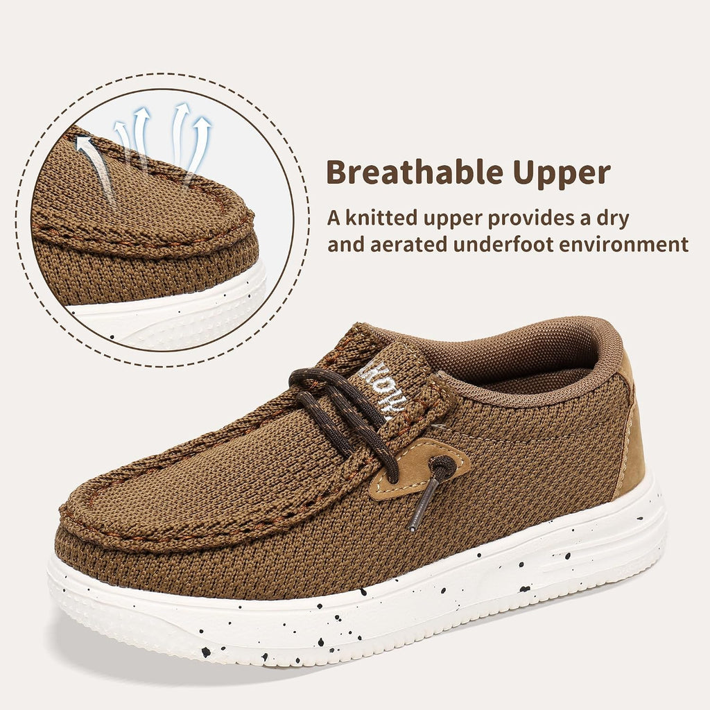 Kids Boys Girls Loafers Slip-On Casual Walking Boat Dress Shoes