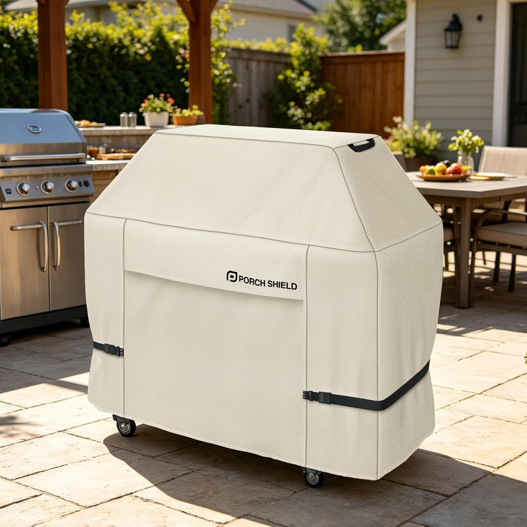 54W x 24D x 46H inch Premium Gas Grill Cover Up to 52 inch, Waterproof and Fade Resistant 600D BBQ Covers for Weber
