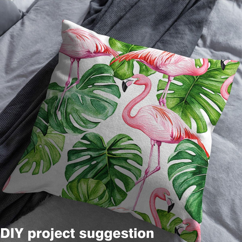 Flamingo Palm Tree Fabric by The Yard 5 Yards Soft