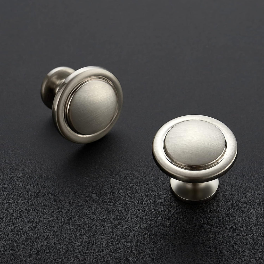 30 Pack Brushed Nickel Cabinet Pulls 1-1/4 inch Kitchen Drawer Pulls Cabinet Door Handles Knobs