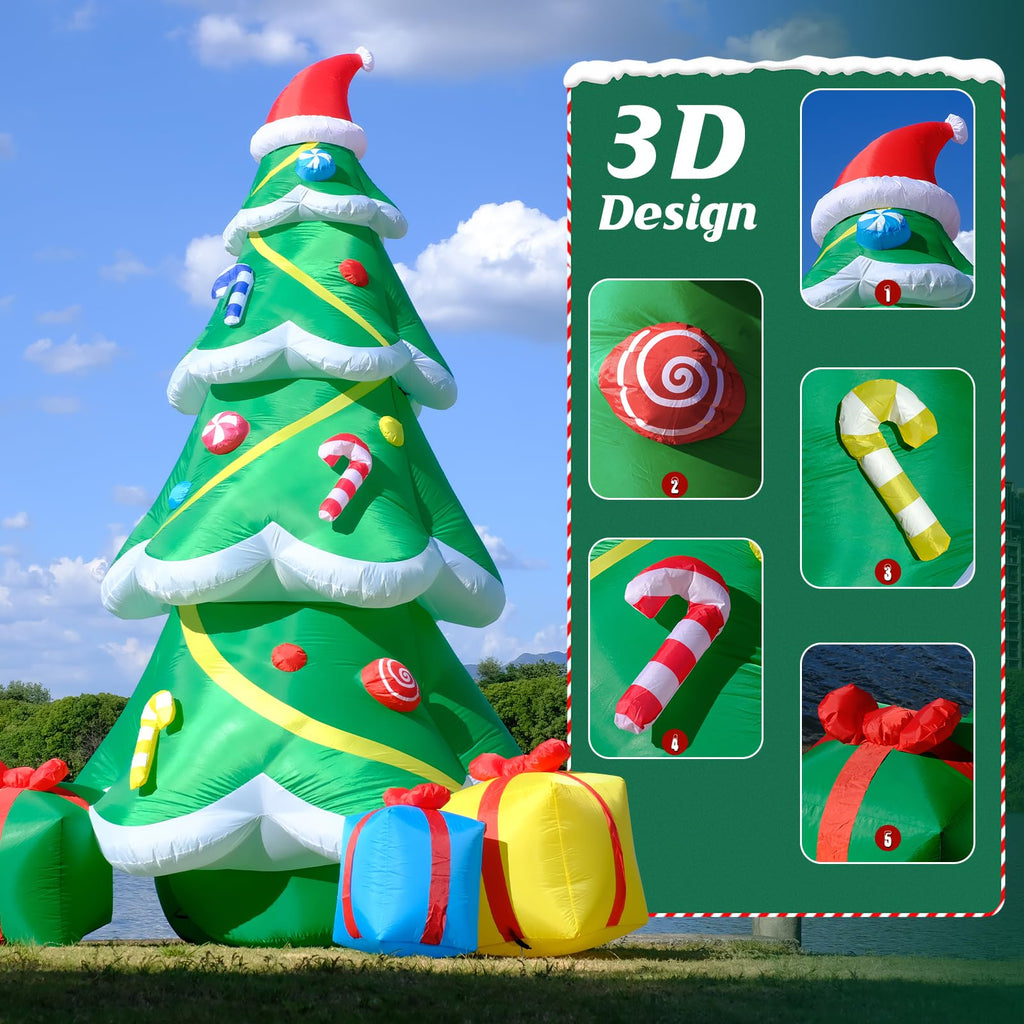 12FT Giant Christmas Tree Inflatables Outdoor Decorations