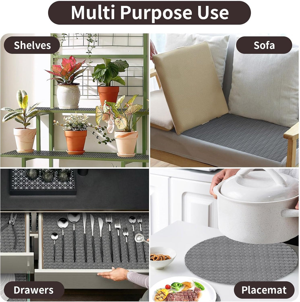 Non Slip Rug Pads 8x10 Ft Non Skid Thick Rug Pad Gripper - Set of 80