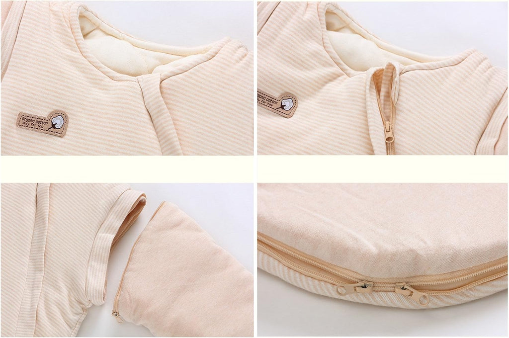 Organic Sleeping Bag Autumn Detachable Sleeve Wearable Blanket