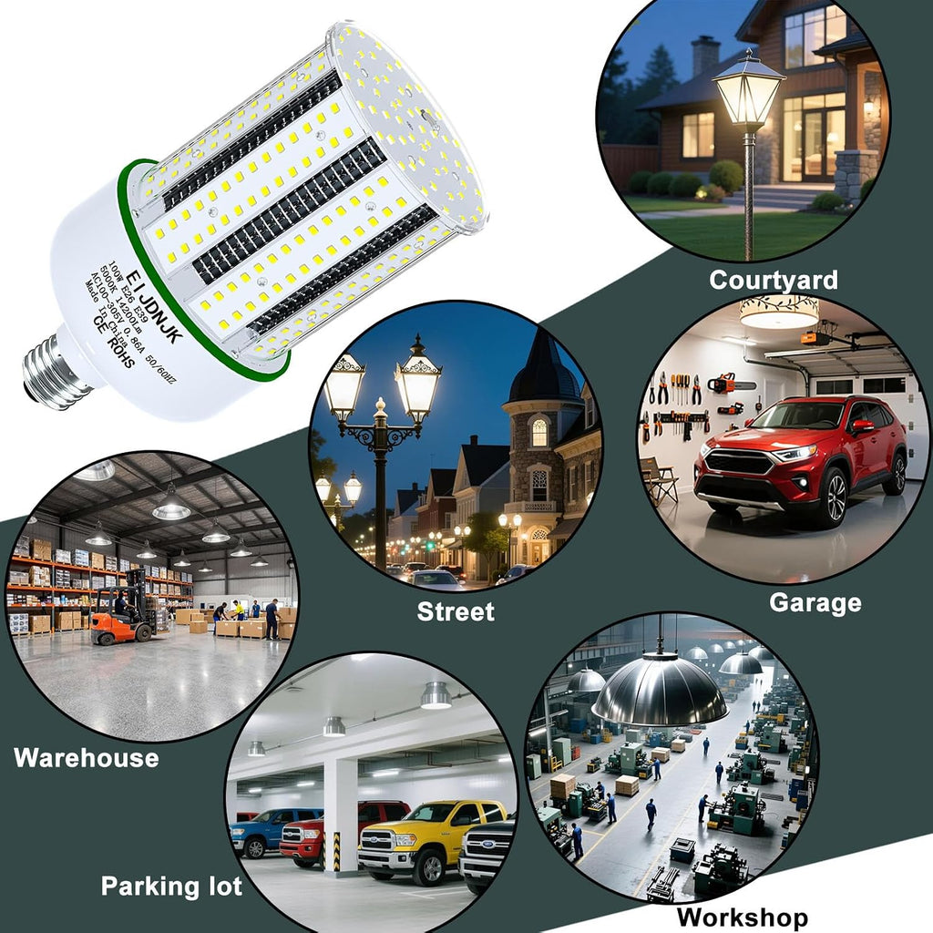 100W LED Corn Light Bulbs 1000W Equivalent,5000K Daylight 2Pack