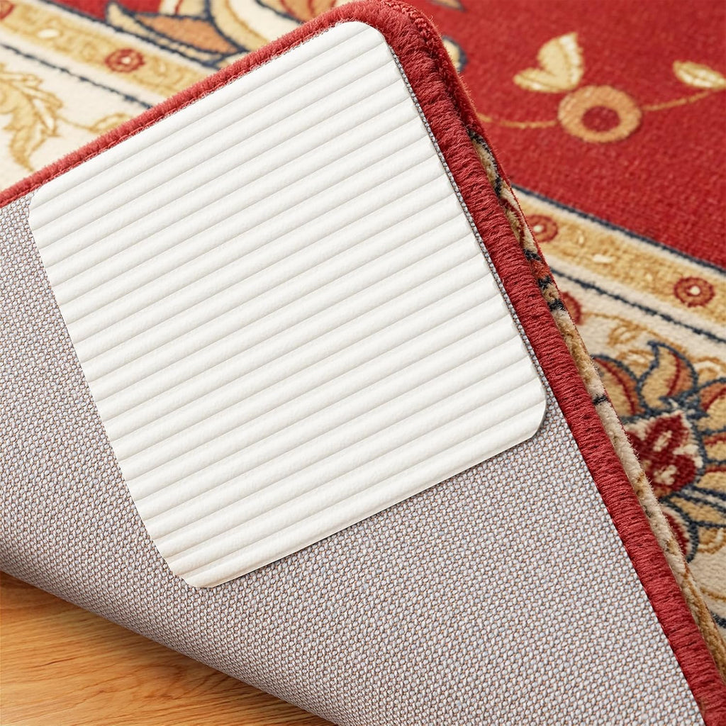Vacuum Tech Rug Pad Gripper for Hardwood Floors No Damage Tape - Set of 8